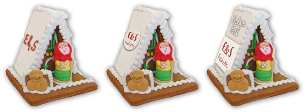 Advertising with a G size gingerbread witch house