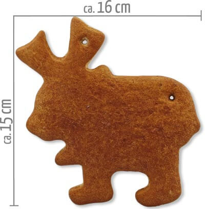 Lebkuchen Elch Rohling 15cm Lebkuchen Elch Rohling 15cm