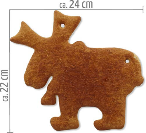 Lebkuchen Elch Rohling 22cm Lebkuchen Elch Rohling 22cm