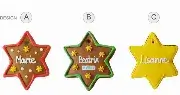 Gingerbread Star 12cm, Placement Card