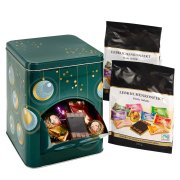 Winterzauber Keksdose mit Lebkuchen Konfekt Winterzauber Keksdose mit Lebkuchen Konfekt