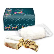 Christstollen im weihnachtlichen Geschenkkarton - Rentier, 200g Christstollen im weihnachtlichen Geschenkkarton - Rentier, 200g