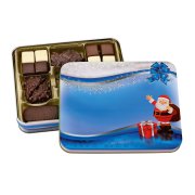 Santa Claus Gift Box with Gingerbread Candies Santa Claus Gift Box with Gingerbread Candies