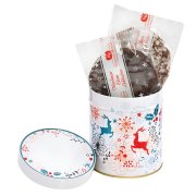 Christmas tin Rudolf Reindeer - printed with logo Christmas tin Rudolf Reindeer - printed with logo