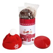 Nuremberg Gingerbread Gift Tin – Snowman with Santa Hat Nuremberg Gingerbread Gift Tin – Snowman with Santa Hat
