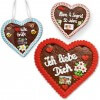 Heartshaped gingerbread with text and photo 24cm