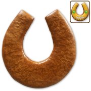 Horseshoe-shaped gingerbread blank, 17 cm, with design example Horseshoe-shaped gingerbread blank, 17 cm, with design example