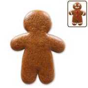 Gingerbread man blank, 15 cm, with design example Gingerbread man blank, 15 cm, with design example