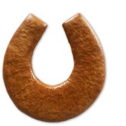 Gingerbread horseshoe blank for self-labeling, 17cm Gingerbread horseshoe blank for self-labeling, 17cm