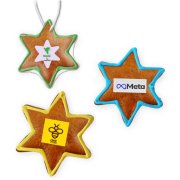 Gingerbread star customized with eddible logo 10cm