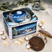 Gingerbread Tin "Christmas Fairy Tale" filled with Gingerbread and Pastries Gingerbread Tin "Christmas Fairy Tale" filled with Gingerbread and Pastries