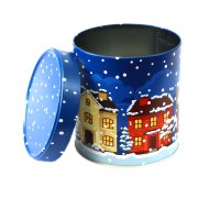 Gingerbread tin Winter Village - without content Gingerbread tin Winter Village - without content