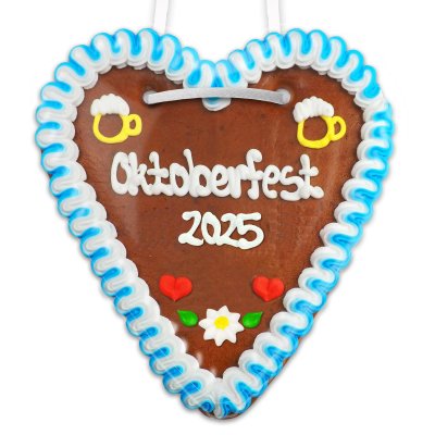 18cm heart with text Oktoberfest 2025