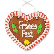 Lebkuchenherz 12cm, weihnachtlich Lebkuchenherz 12cm, weihnachtlich