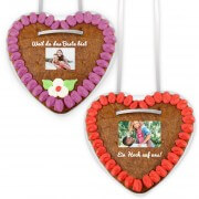 Gingerbread Heart With Photo Customizable Lebkuchen Markt De