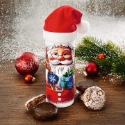 Mini Elisen gingerbread tin featuring St. Nicholas, surrounded by mini gingerbread cookies and mistletoe Mini Elisen gingerbread tin featuring St. Nicholas, surrounded by mini gingerbread cookies and mistletoe