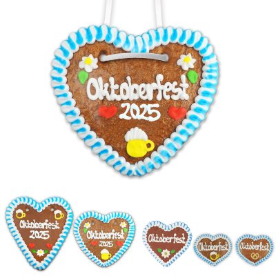 Lebkuchenherz - Oktoberfest 2025 - Versch. Größen