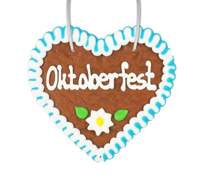 12cm heart with text Oktoberfest