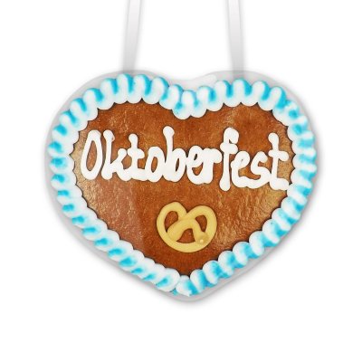 8cm heart with text Oktoberfest