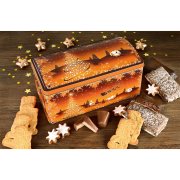 Weihnachtsmann Blechdose mit Gebäckspezialitäten Weihnachtsmann Blechdose mit Gebäckspezialitäten