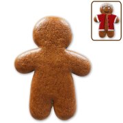 Gingerbread man blank, 20 cm, with design example Gingerbread man blank, 20 cm, with design example
