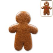 Gingerbread man blank, 7 cm, with design example Gingerbread man blank, 7 cm, with design example