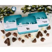 "Merry Christmas" Metal Tin with Cookies "Merry Christmas" Metal Tin with Cookies