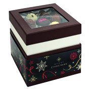 Gourmet truffle chocolates in a gift box Gourmet truffle chocolates in a gift box